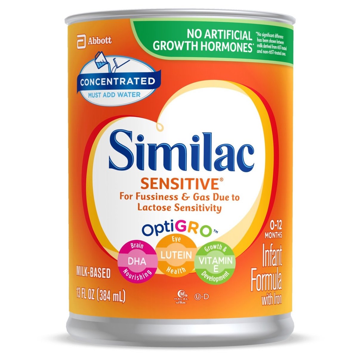 Similac Sensitive Infant Formula Formulated for Sensitive Bellies