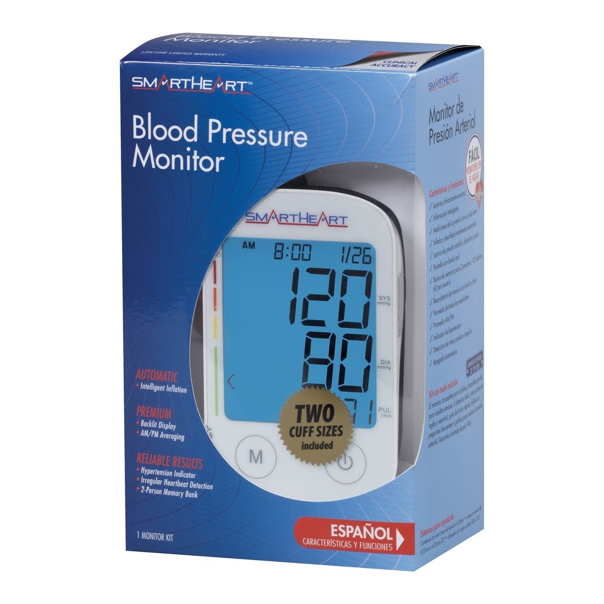 Smartheart Blood Pressure Monitor With Automatic Inflation - 1218876_CS - 1