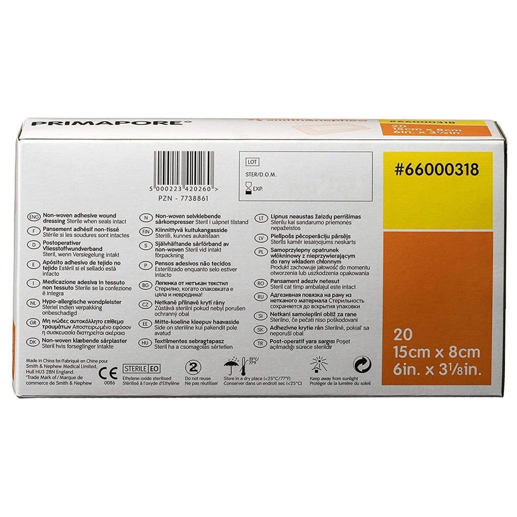 wound dressing primapore Smith & Nephew Primapore Adhesive Wound Dressing