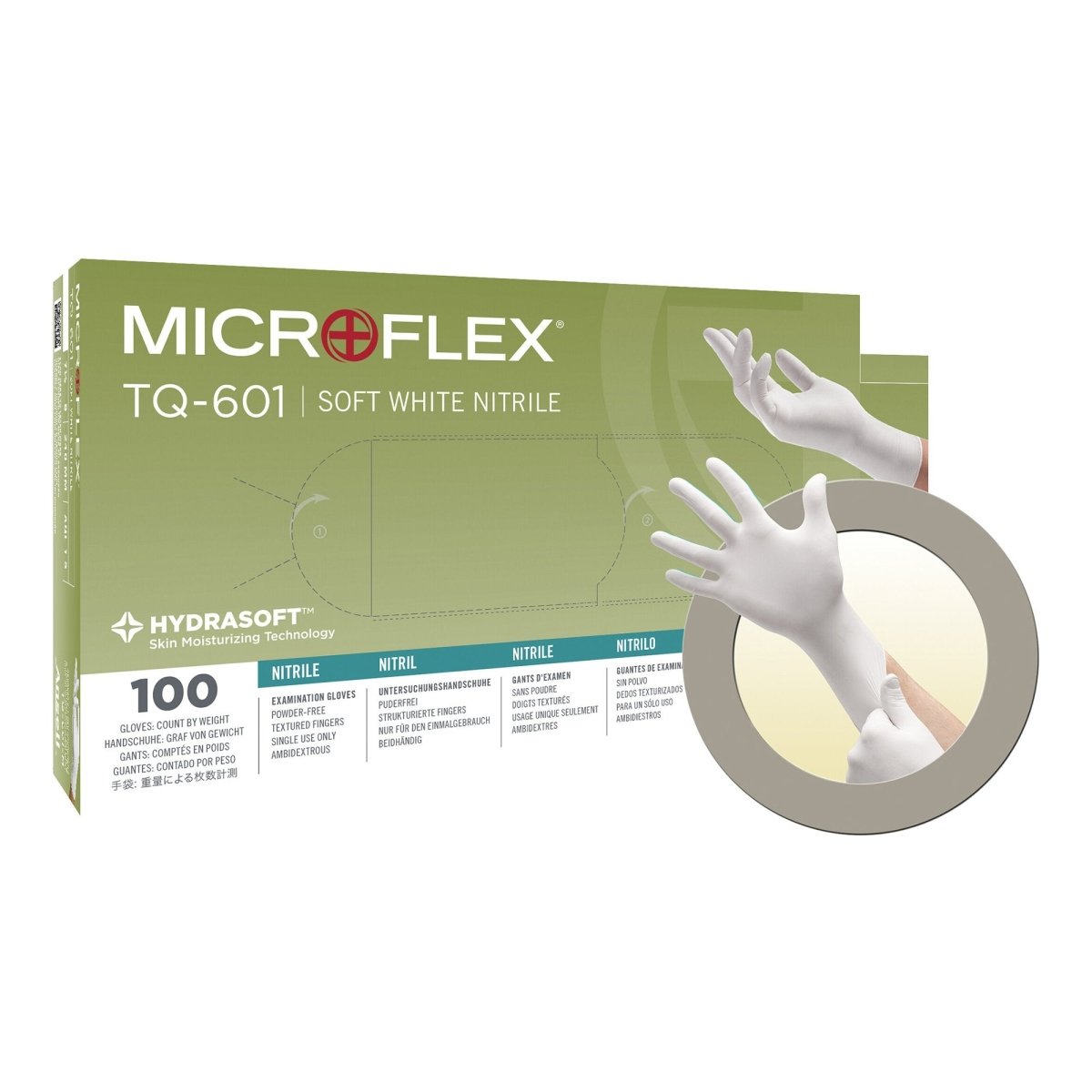 Soft White Nitrile Exam Gloves - 662398_BX - 1