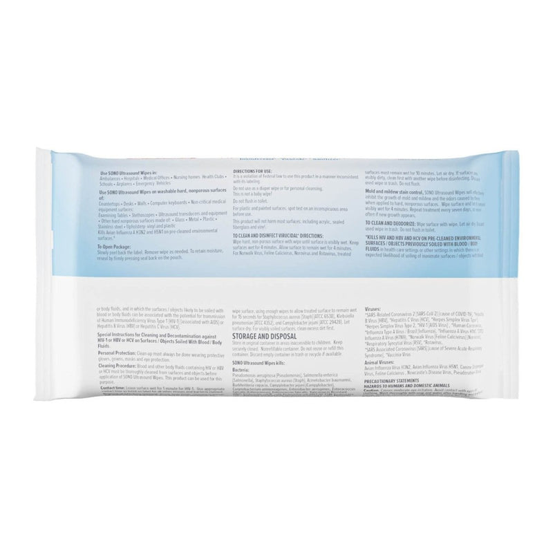 Sono Premoistened Surface Disinfectant Cleaner Wipes, 50ct - 1088401_PK - 4