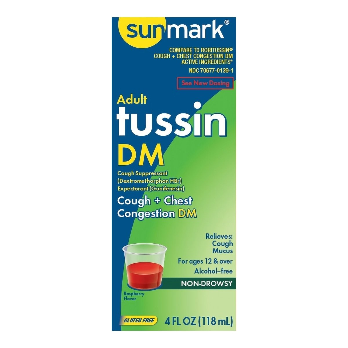 Sunmark Adult Tussin Dm Cough And Chest Congestion - 1215063_EA - 1