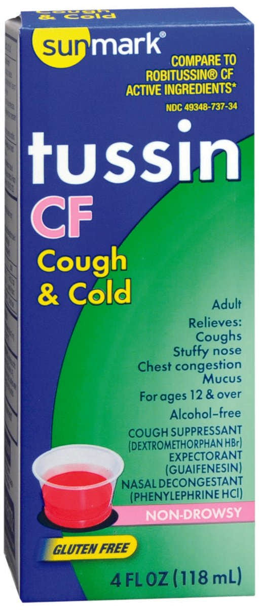 Sunmark Dextromethorphan Hbr / Guaifenesin / Phenylephrine Hcl Cold And Cough Relief - 997460_EA - 1