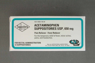 Suppositoria Acetaminophen Pain Relief Rectal Suppositories - 245598_BX - 1