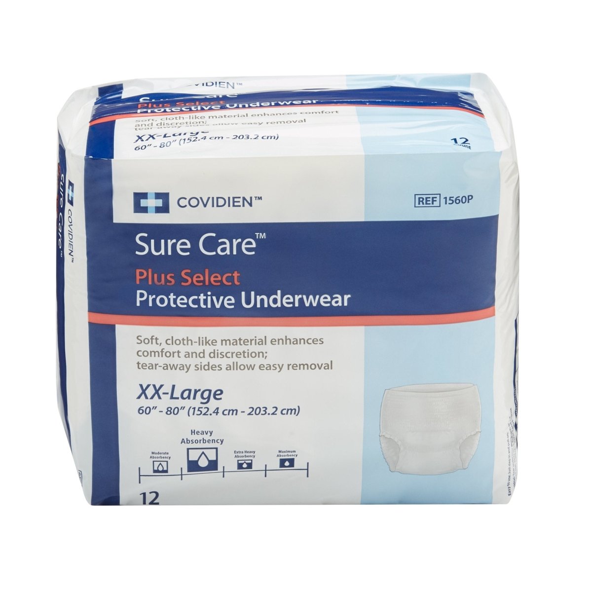 Sure Care Unisex Adult Absorbent Underwear Pull On -Unisex - 1117514_BG - 1