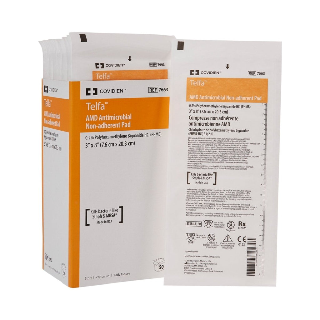 Telfa Impregnated Antimicrobial Dressing, 3 x 8 Inch Telfa Impregnated Antimicrobial Dressing, 3 x 8 Inch