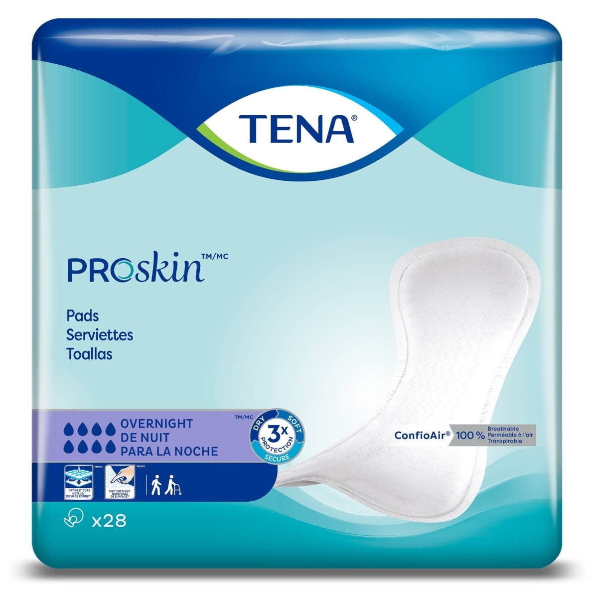Tena Light Overnight Bladder Control Pad - 1038755_BG - 1