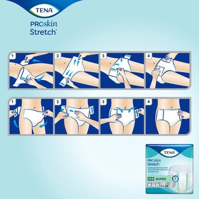 Tena ProSkin Stretch Super Incontinence Briefs - 670605_BG - 9