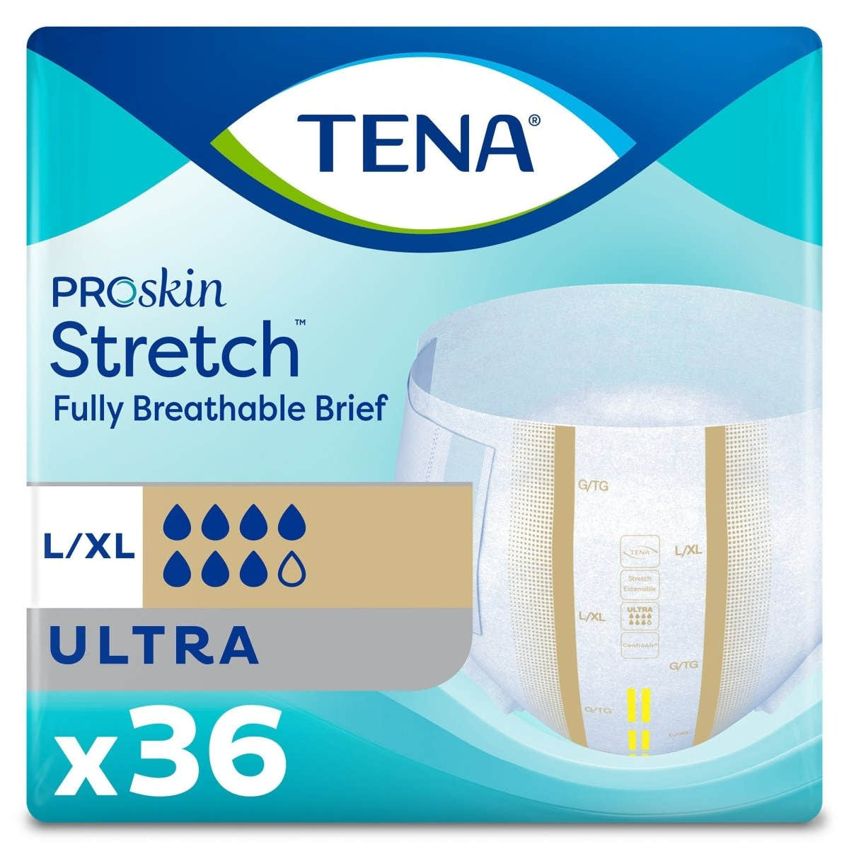 Tena Stretch Ultra Incontinence Briefs - 871836_CS - 2
