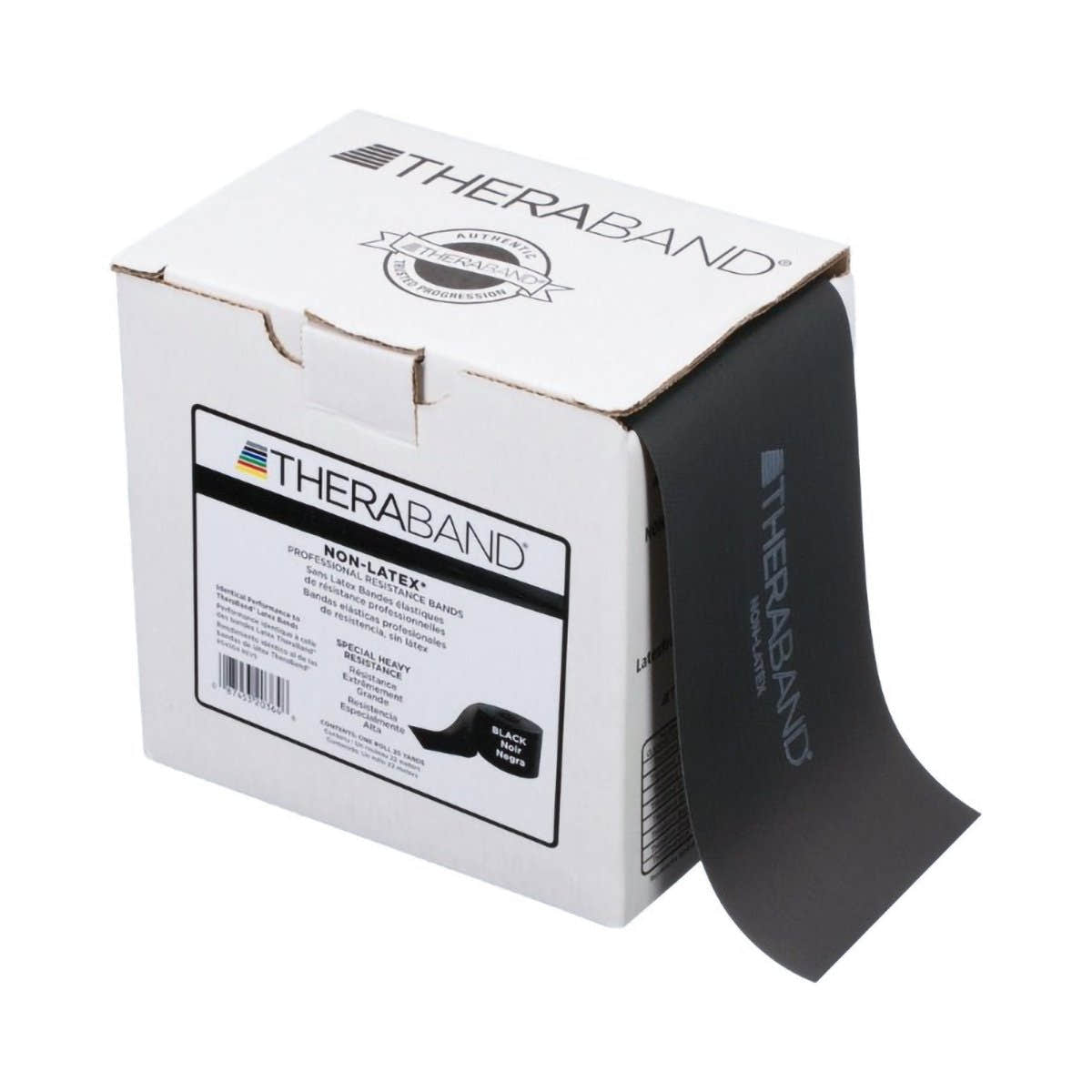 TheraBand Exercise Resistance Band, Black, 6 Inch x 25 Yard - 480034_EA - 1