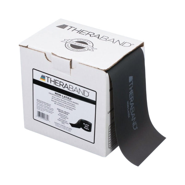 TheraBand Exercise Resistance Band, Black, 6 Inch x 25 Yard - 480034_EA - 1