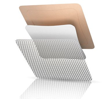 Tielle Essential Silicone Adhesive with Border Silicone Foam Dressing, 3 x 3 Inch - 1016473_CS - 1