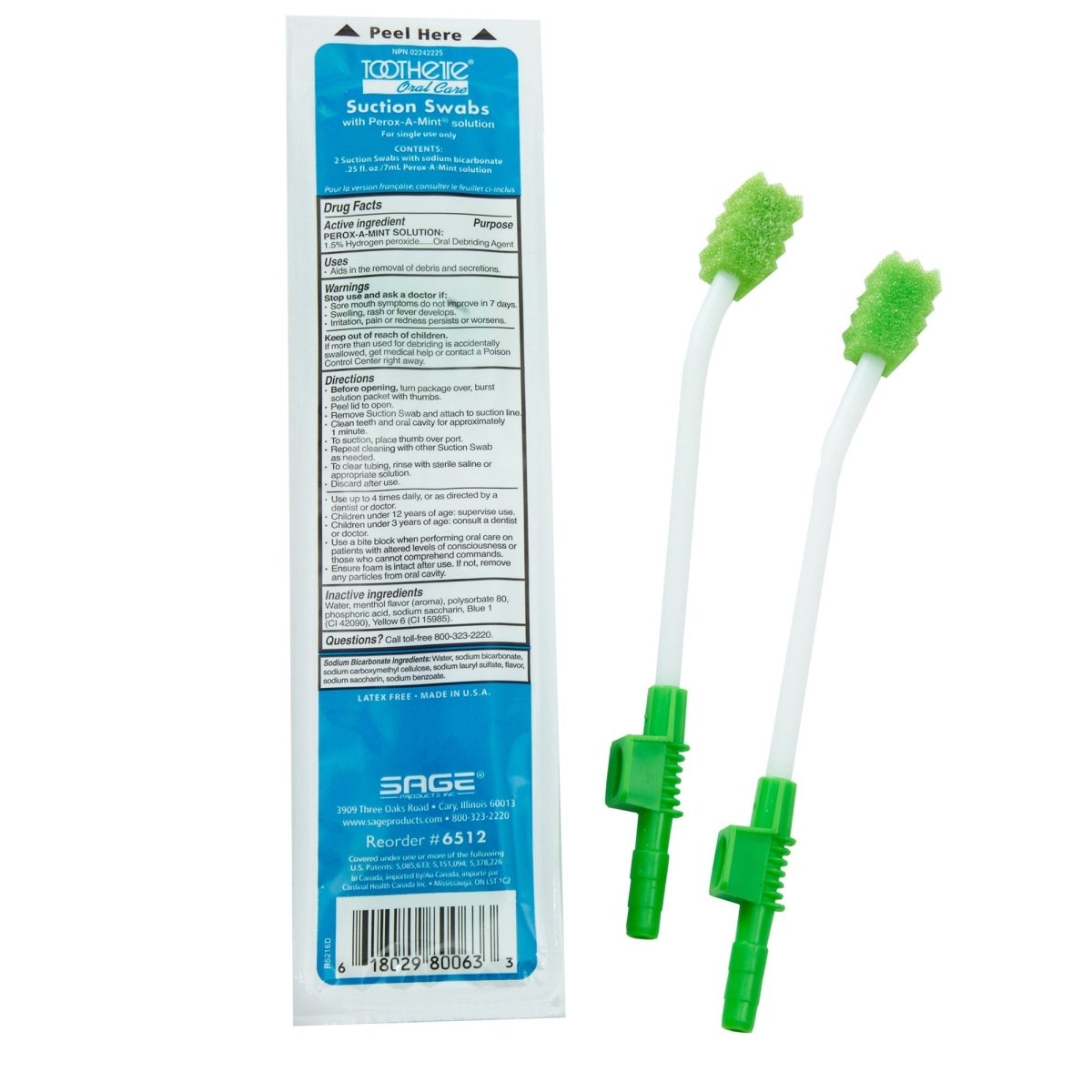 Toothette Single Use Suction Swab System - 837484_CS - 1
