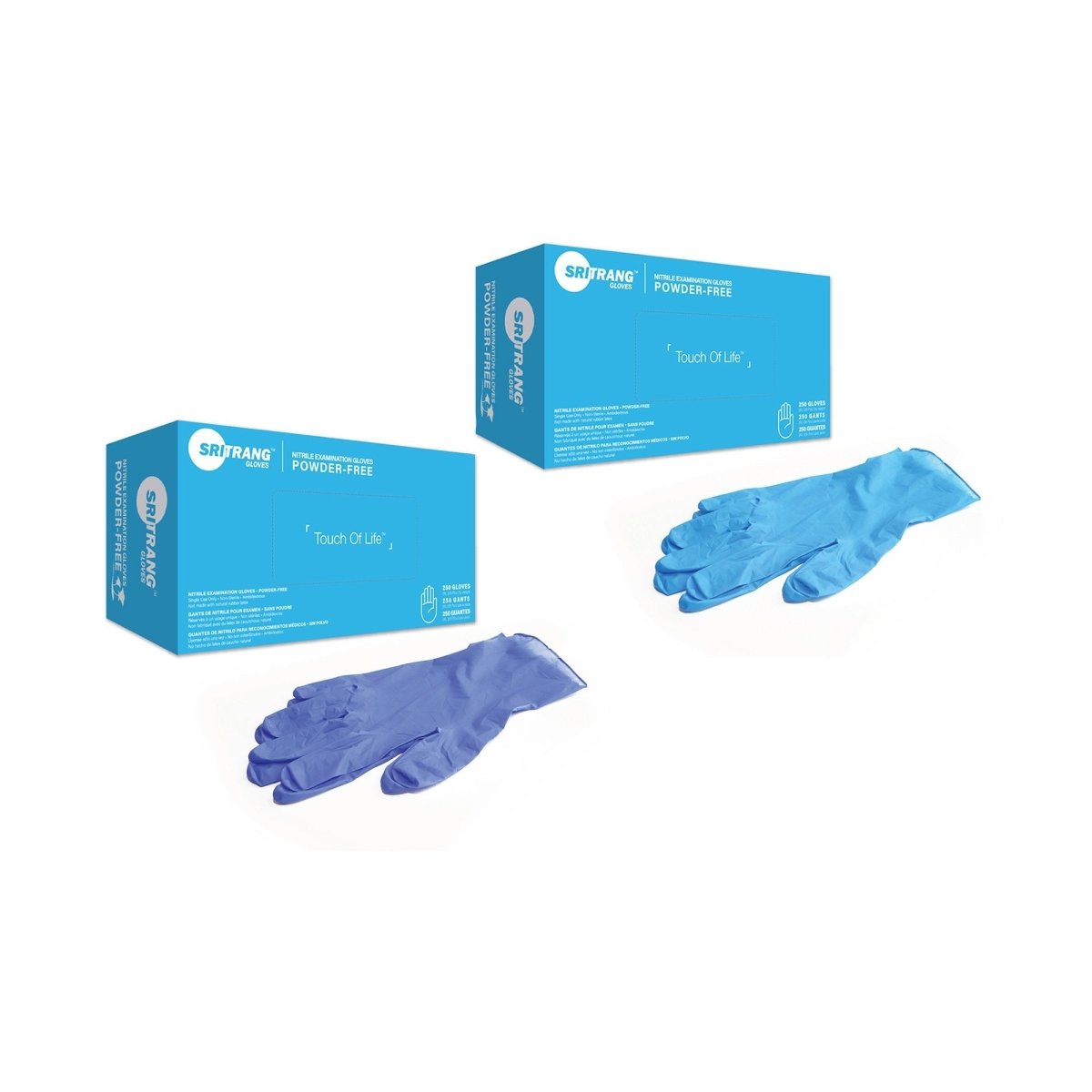 Touch of Life Nitrile Exam Glove, Blue - 1175363_BX - 1