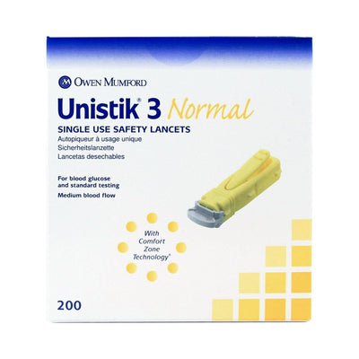 Unistik 3 Normal Safety Lancet - 475826_BX - 2