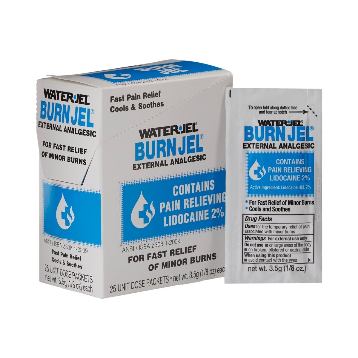 Water Jel Burn Jel Lidocaine Burn Relief - 786977_BX - 1