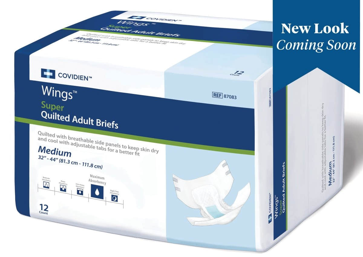 Wings Super Quilted Maximum Absorbency Incontinence Brief -Unisex - 960583_BG - 1